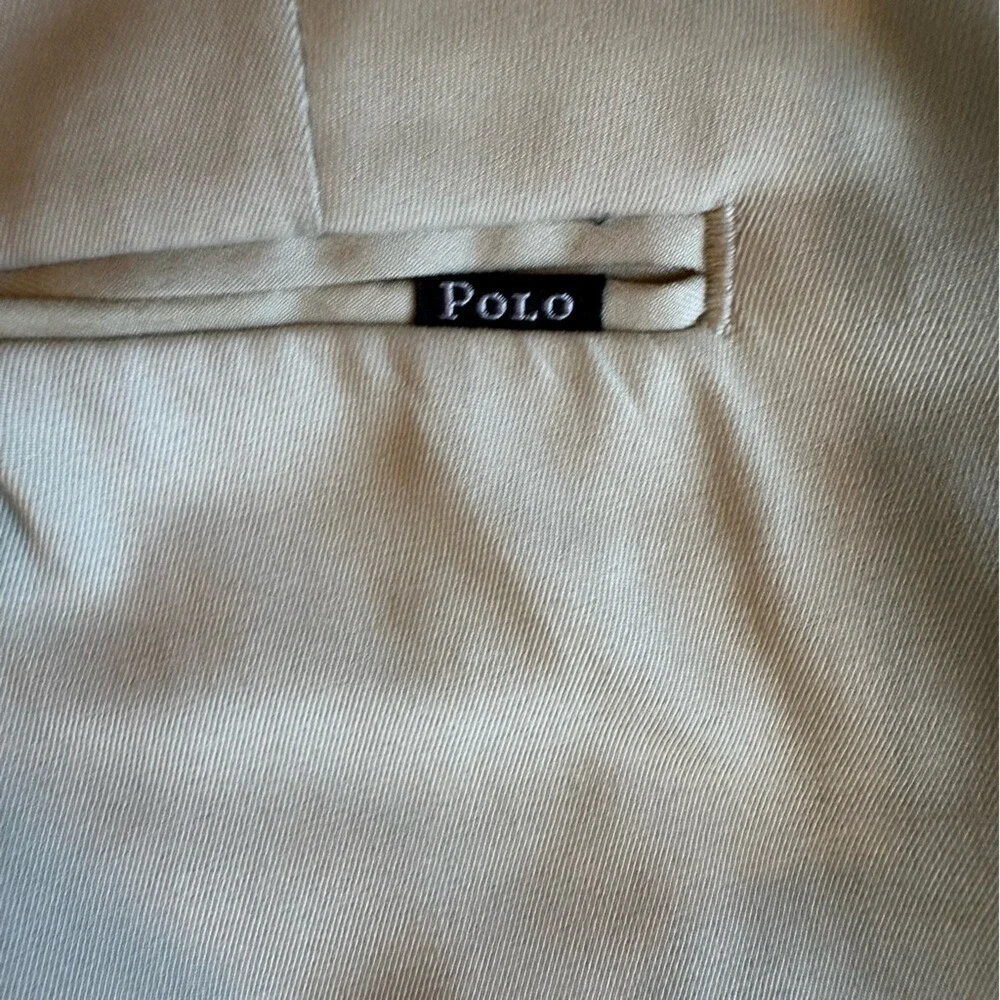 Polo Ralph Lauren Performance Pants Men 40x32 Tan Flat‎ Front Trousers